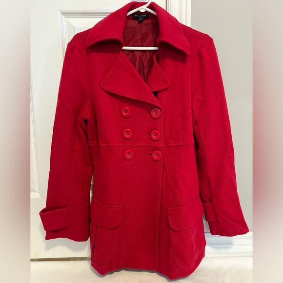 Banana Republic Red Coat, M - Picture 1 of 7